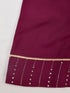 Girl's' Wine Kurta Set With Dupatta
